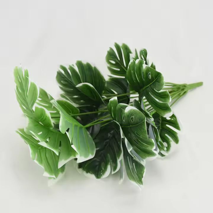 Hojas De Tortuga Artificial De Alta Calidad Simulación De Flores Falsas Creativa Planta De Simulación Para Pared En Maceta - 1