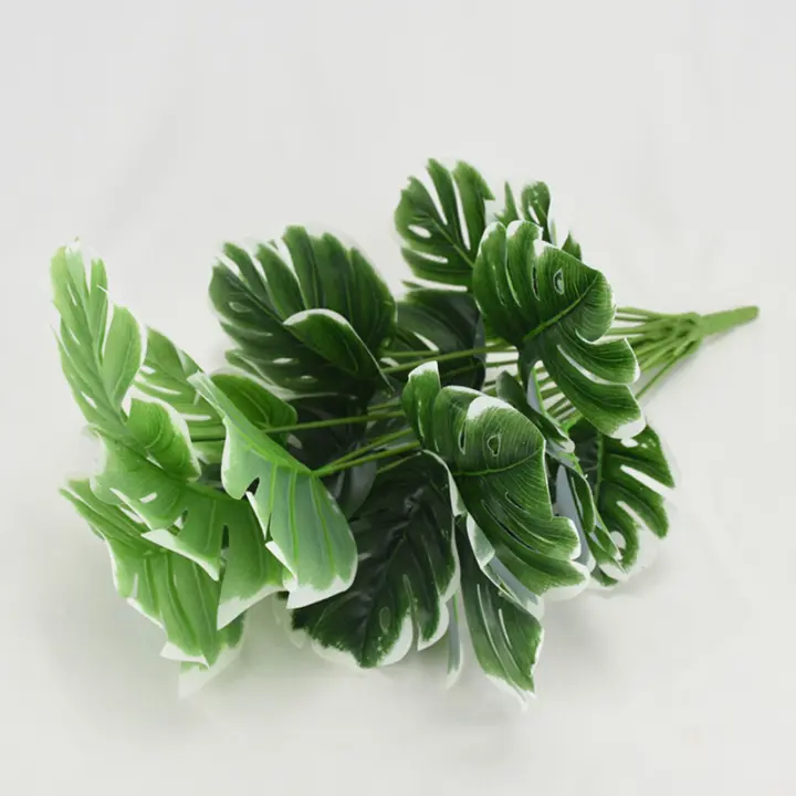 Hojas De Tortuga Artificial De Alta Calidad Simulación De Flores Falsas Creativa Planta De Simulación Para Pared En Maceta - 1
