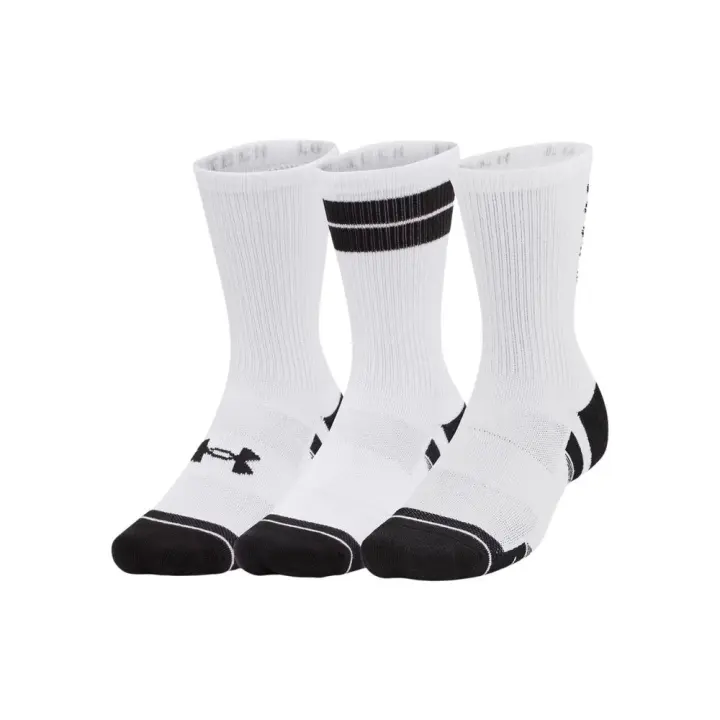 Under Armour – Performance Tech 1379515-101 – Pack De 3 Pares De Calcetines Largos - Unisex - 1