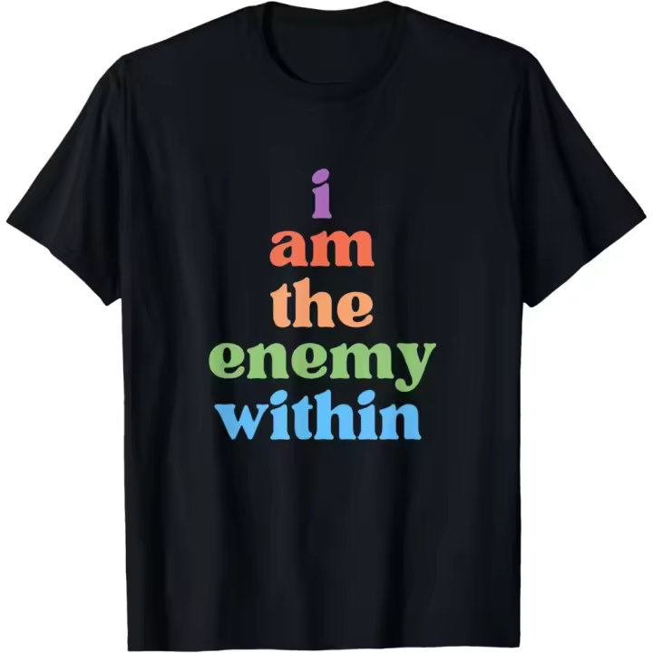Camiseta de Manga Corta, 100% Algodón, Ropa Unisex para Hombres y Mujeres en 5 Tallas, Camiseta Negra, Cuello redondo con estampado. - 1
