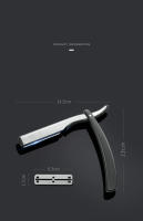 GIANXI Cortauñas Manual Con Hoja De Acero Inoxidable Profesional Para Barbero Recortador De Barba Cuchilla Interchangeable Para Hombres - details 11
