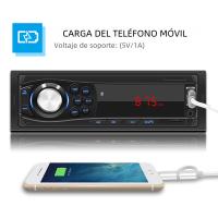 Receptor De Estéreo Para Coche Podofo 1din MP3 Multimedia Bluetooth FM Estéreo Digital Con SD USB TF AUX-IN Entrada DC 12V - details 9