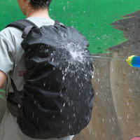 Mochila Grande Impermeable 35L 100L Con Cubierta Para Lluvia Para Senderismo Y Camping Bolsa Portátil Para Escolares Negro - details 0