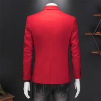Chaleco De Novio Casual Para Hombre Marca Alta Color Sólido Diseño De Negocios Blazer De Boda Top De Traje Chaqueta De Moda - details 26