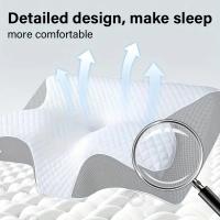 Almohada Ergonómica Para El Cuello Con Soporte Cervical Para Un Sueño Mejorado Diseño De Contorno Relajante Y Transpirable Ideal Para Descanso Nocturno - details 4