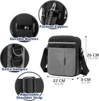 Bolso Hombre Bandolera Pequeña, Impermeable Nylon Bandoleras Hombre Bolso de Hombre Crossbody Casual Bolsa Con Correas de Hombre Ajustables Para Gift, Viaje, Trabajo - details 0