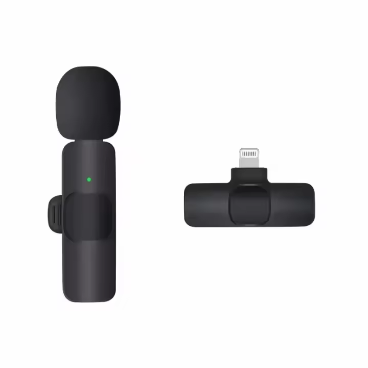 Micrófono Lavalier Inalámbrico Para iPhone Y Android Cancelación De Ruido Micrófono Condensador Para YouTube TikTok Streaming En Directo - 1
