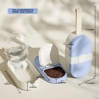 Botella De Agua Para Perros Y Gatos 2 En 1 Portátil Para Exteriores Alimentación Y Bebida Para Pupusas Suministros Para Mascotas Volumen 250ml - details 0