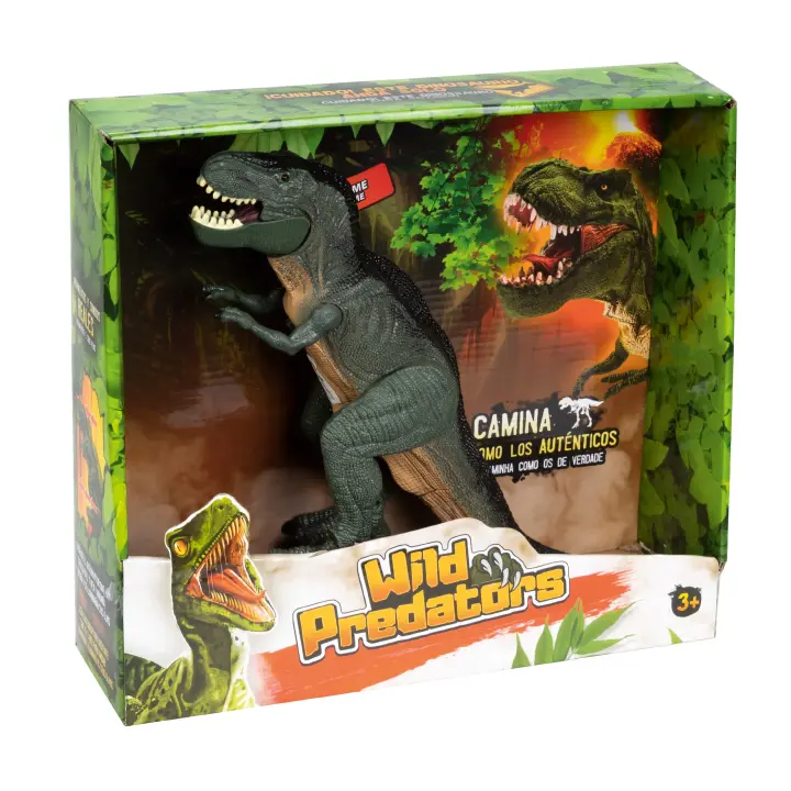 WILD PREDATORS - Tiranosaurio Rex, T Rex Electrónico 22 Cm, Dinosaurios Juguetes 3 Años O Más, Juguetes Dinosaurios, Juguete Dinosaurio, Dinosaurio Juguete - 1