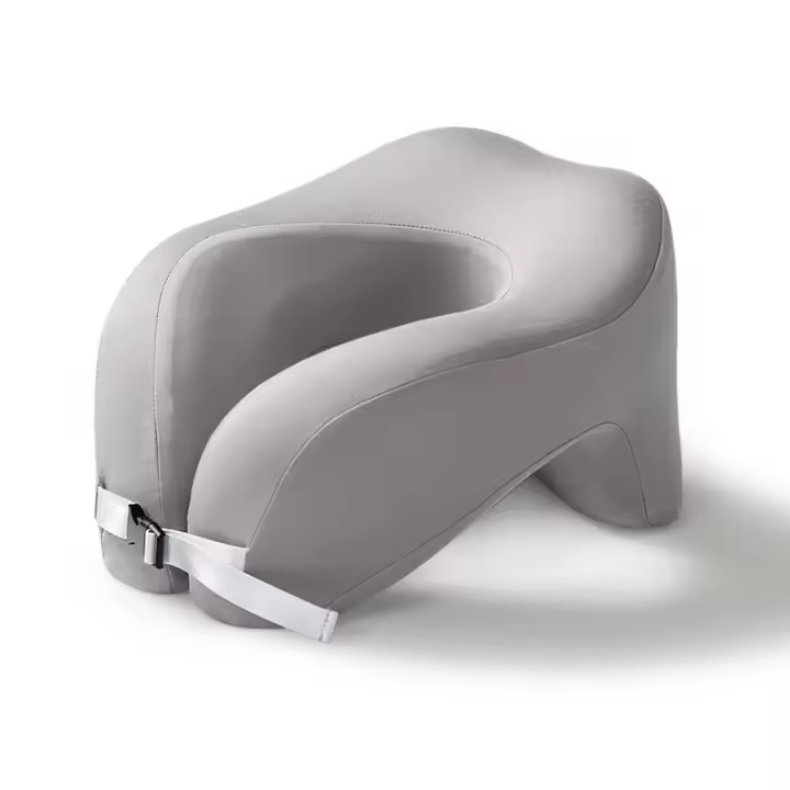 Almohada de espuma viscoelástica en forma de U, soporte cervical puro para dormir en avión, oficina, almohadas para el cuello - 1