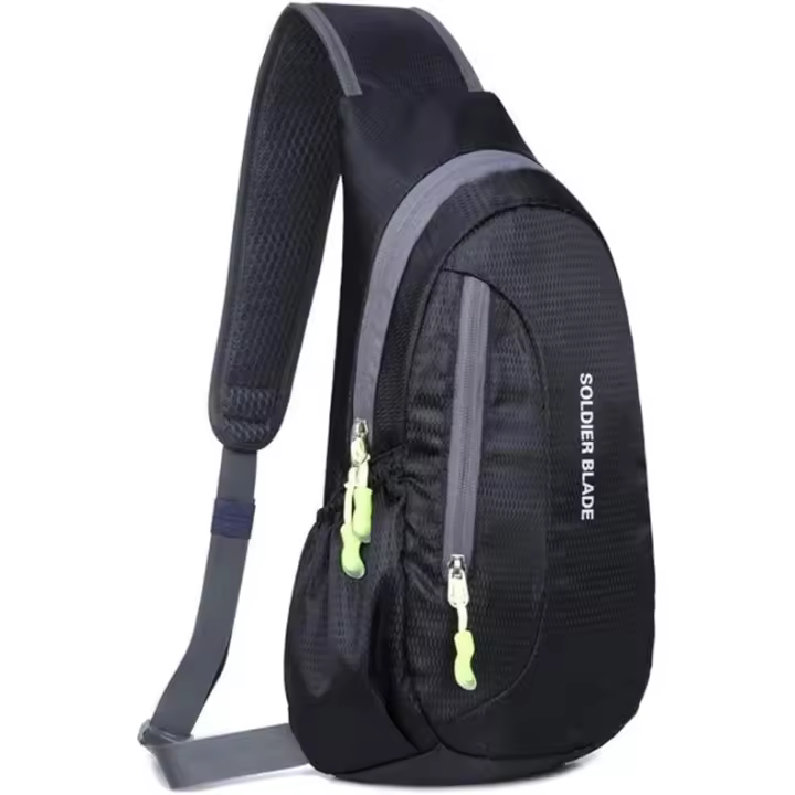 Mochila bandolera de nailon ligera e impermeable para deportes y actividades al aire libre. - 1