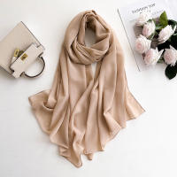 Pañuelo De Mujer IROJEFF De Seda Poliéster 2025 Hijab De Lino Premium Maxi Wrap Estilo Elegante Color Sólido Protección Solar - details 42