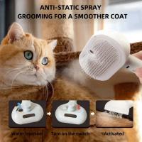 Cepillo De Estilo Y Limpieza Para Mascotas Con Vaporizado Recargable Eliminador De Pelo Flotante Para Perros Y Gatos Accesorios De Peluquería Para Animales - details 2