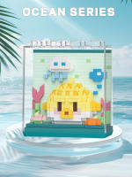 Puzzle De Bloques De Partículas Micro De Criaturas Marinas Serie Muñeca Cartoon Regalos De Cumpleaños Para Niños Y Niñas - details 7