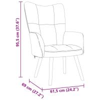 vidaXL Sillón de relax de tela negro - details 7