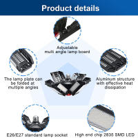 Bombilla LED Plegable E27 Para Garage Y Tienda Luz De Techo Ajustable Multi Panel Para Ferretería Almacén Iluminación Industrial - details 4