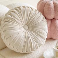 Cojín Redondo De Calabaza De Velours Para Decoración Del Hogar Cojín Grande Plisado Para Sofá Silla Coche Rojo Naranja Decoración De Navidad - details 7