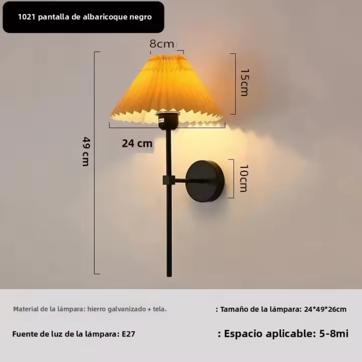 Lámpara De Pared Nórdica Retro Para Hogar Iluminación Creativa Decorativa Para Dormitorio Hotel Escritorio Escalera Fuente De Luz - 1