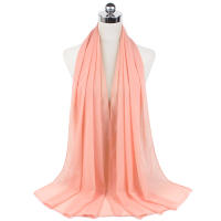 Nueva Elegante Bufanda De Mujer 2023 Modesta En Chiffón Sólido Tamaño Grande Abrazadora Para Cabeza Y Cuello Protección Solar Estilo Fashion - details 81