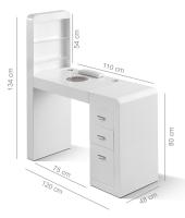 Zstyle profesional uñas Reconstrucción Mesa modular con Expositor Manicura LED filtro uñas Arte clip gel esmalte - details 0