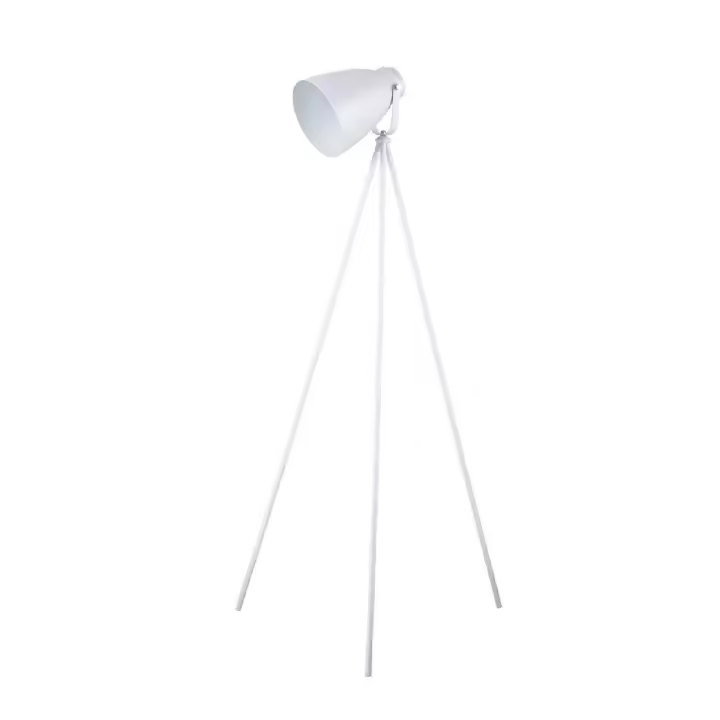 Lámpara de Pie Marla, Metal, Blanco, 21x21x154 cm - 1