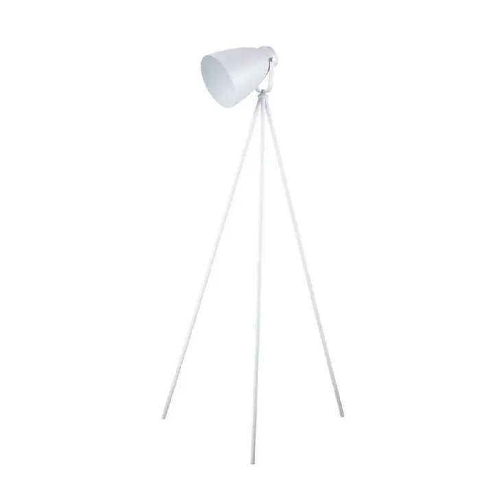 Lámpara de Pie Marla, Metal, Blanco, 21x21x154 cm - 1