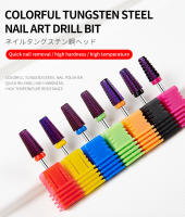 Nuevo Set De Uñas 5 En 1 Con Broca De Carburo De Tungsteno Platinado Morado Para Manicura Herramientas De Uñas Con Corte Tapered Bit Milling Cutter - details 0