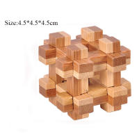 Juguete Educativo De Madera Para Niños Y Adultos Desafío Inteligente De Bloque Lu Ban Juego De Puzzle 3D Montessori Con Desbloqueo - details 6