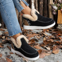 SP Nuevos Zapatos de Algodón de Invierno para Mujer, Talla Grande, sweatshirt, engosados, Raw Borde, - details 11