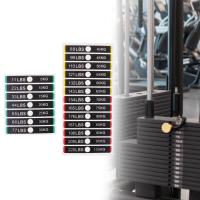 Etiquetas Adhesivas De Peso Para Equipo De Gimnasio Accesorio De Ejercicio De Fuerza Etiquetas De Pila De Peso Para Entrenamiento Y Fitness Unisex - details 1
