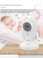 Monitor De Bebé Inalámbrico 3.5 Pulgadas Con Visión Nocturna Cámara De Seguridad Nanny Audio Bidireccional Monitorización De Temperatura Rechargeable 2000mAh - details 1