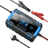 Cargador De Batería Automático FOXSUR 12V 24V Con Pantalla LCD Para Coche Motocicleta Camión Batería AGM Plomo-Acida Reparación De Pulso - details 13