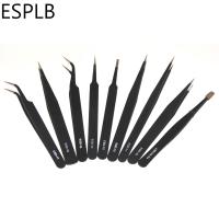Set De Pinzas De Precisión ESD En Acero Inoxidable Anti-estática Para Reparación Industrial Y Soldadura De Electrónica Herramientas Antimagnéticas - details 1