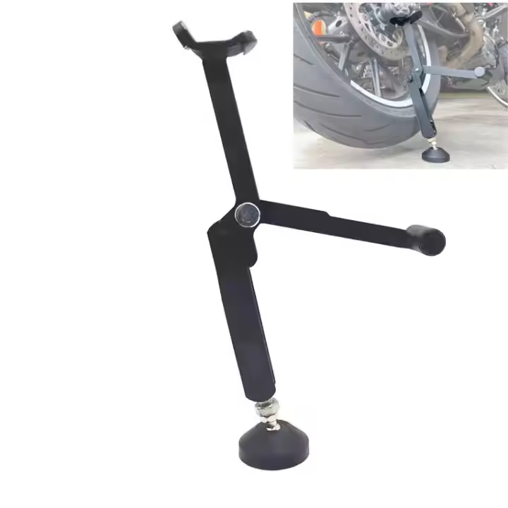JOMAFA - Pata de cabra para moto, soporte lateral para aparcar motocicletas, hasta 120 kg - 2233 - 1