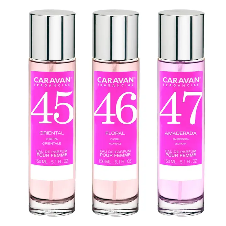 3x Caravan Perfume de Hombre Nº45 Nº46 Nº47 - 150ml. - 1