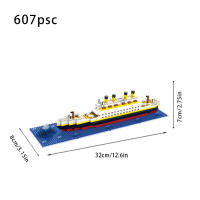 Juguete De Construcción De Partículas Micro Titanic Barco Crucero Puzzle Para Niños Modelo Grande De Barco Unisex Sin Batería - details 6