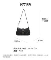 Bolso De Hombro Para Mujer En Lona Y Jeans Diseño Pequeño Bolso Cruzado Nueva Moda Bolsos De Mano Con Asa De Malla - details 3