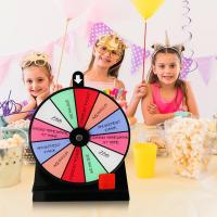 Rueda Del Destino Antideslizante Con Base Y Tablero Acrílico Borrrable Juego De Ruleta De 12 Ranuras Para Mesa Accesorios De Fiesta - details 2