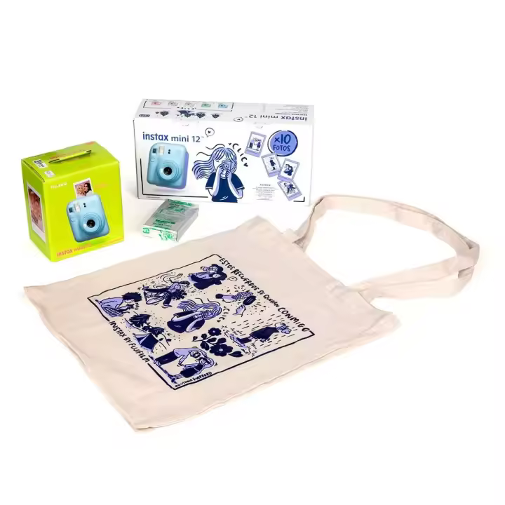 FUJIFILM Kit Blossom Instax Mini 12 Pastel Blue / Cámara instantánea - 1