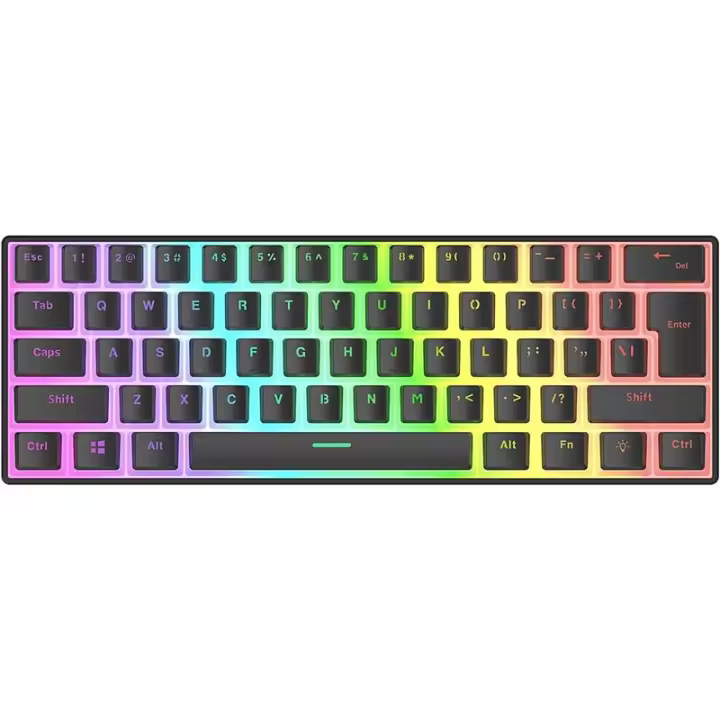 Teclado Gaming Rampage Usb-C Rgb Teclas Pudding - 1