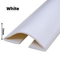 Tira De Sellado De Puerta De Silicona Autoadhesiva Protector De Ranura Acolchado Reducción De Ruido Y Viento Accesorio Doméstico Blanco/Marrón - details 5