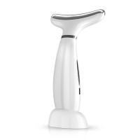 CkeyiN Máquina De Levantamiento Facial Y Cuello Masajeador Fototerapia Instrumento De Masaje Ocular Vibración Antirrugas Eliminador De Doble Mentón - details 26