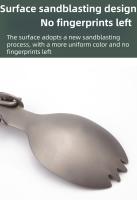 Cuchara Plegable De Titanio Puro Para Camping Y Pícnic Cuchara Y Cucharón De Aleación De Titanio Portátil Resistente Al Agua Hirviendo - details 4