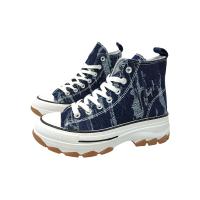 Eva Zorteon- Zapatilla Abotinada de Plataforma para Mujer, Comoda, Estilo Bamba, Material de Lona, y Cierre de Cordones. marca FASHION BELLA. - details 13
