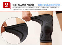 AOLIKES 1 Par De Rodilleras Para Dolor De Rodilla Compresión De Rodilla Para Hombres Y Mujeres Soporte Para Meniscus Roto Correr - details 4