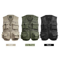 Chaleco De Pesca Transpirable Con Bolsillos De Cierre Para Actividades Al Aire Libre Y Viajes De Verano Chaleco De Trabajo De Malla Polyester Impermeable - details 5