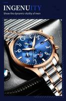 Reloj Mecánico Automático GUANQIN Para Hombre Con Correa De Acero Inoxidable Cristal De Zafiro Resistente Al Agua Luminoso Estilo Militar Piloto Clásico - details 4