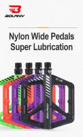 Pedal De Bicicleta BOLANY De Nylon Antideslizante Impermeable Y a Prueba De Polvo Para Montaña Doble Soporte Accesorios De MTB - details 0