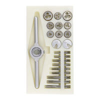 Juego De Herramientas De Hacha Y Tornillo Métrico 31 Piezas M1.0 M1.1 M1.2 M1.4 M1.6 M1.8 M2.0 M2.2 M2.5 Con Broca Y Tornillo De Acero Al Carbono - details 1