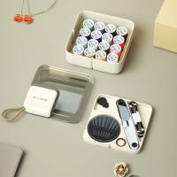 Caja De Costura Multifuncional DIY Para Hombres Y Mujeres Kit De Costura Portátil Transparente Material De Poliéster - details 2